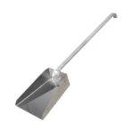 Ash shovel for outside stove