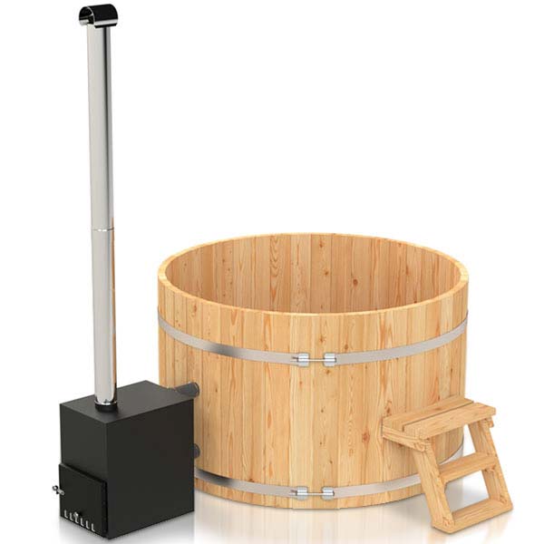 pic 1 for 4 12 persons wooden hot tub with an outside heater