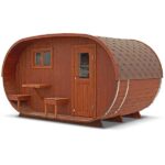 photo 4 oval outdoor sauna for 4 persons