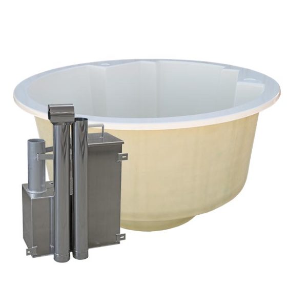 Small Hot Tub Liner Round model for 3 persons from Fiberglass