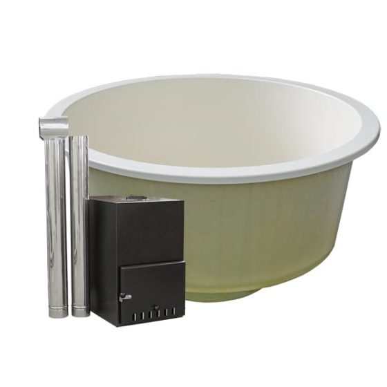 Small Hot Tub Liner Round model for 4 persons from Fiberglass
