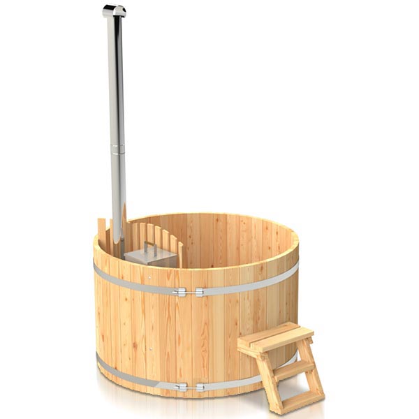 pic 1 for 3 10 persons wooden hot tub with an inside heater