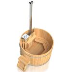 photo 4 for 3 10 persons wooden hot tub with an inside heater