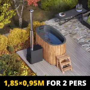 pic For 2 persons Wood-fired Hot Tub from Fiberglass