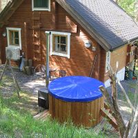 Small Wood-fired Hot Tub|Round model for 4 persons|With 