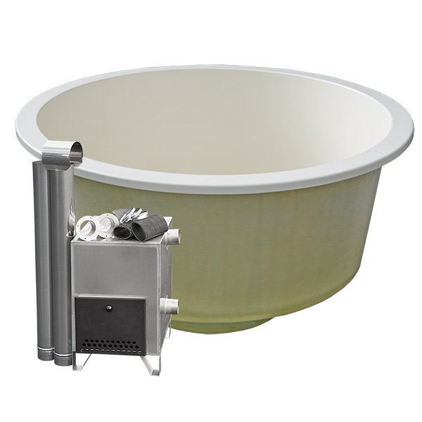 Small Hot Tub Liner Round model for 4 persons from Fiberglass
