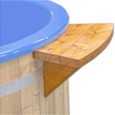 Pic Hot Tub accessories Shelf for wood fired hot tub