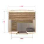 photo 2 1.6m outdoor sauna for 3 persons