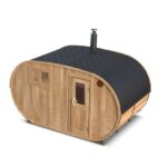 photo 3 oval outdoor sauna for 6 persons