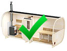steam room on the left