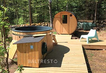 pic 1 outdoor sauna and hot tub are your private spa and pleasure for every day