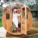 photo 3 4m for 8 persons outdoor sauna with dressing room