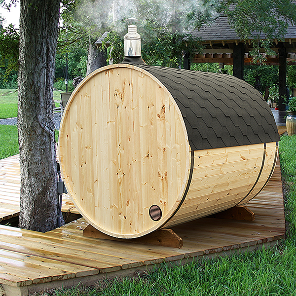 pic 5 2.4m for 4 persons outdoor sauna with outside seats