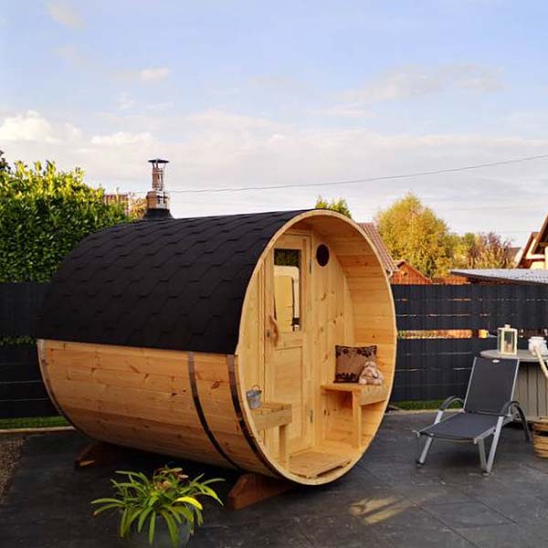 pic 4 2.4m flat-pack outdoor sauna for 4 persons
