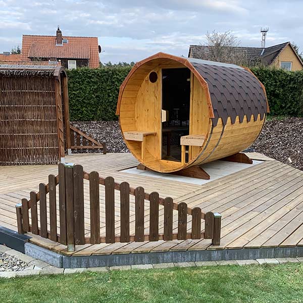 pic 5 2.4m flat-pack outdoor sauna for 4 persons