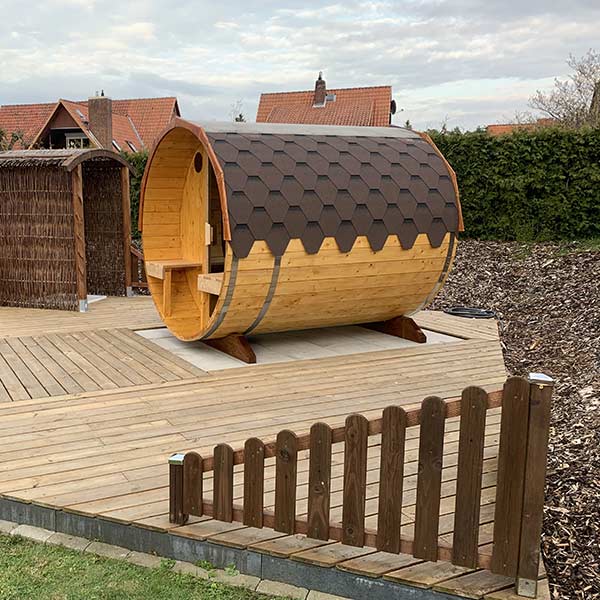 pic 6 2.4m flat-pack outdoor sauna for 4 persons
