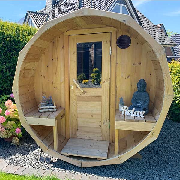 pic 6 4m flat-pack outdoor sauna for 4 persons