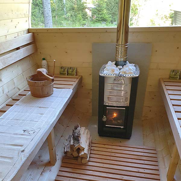 pic 11 christmas barrel sauna 4m with half panoramic window