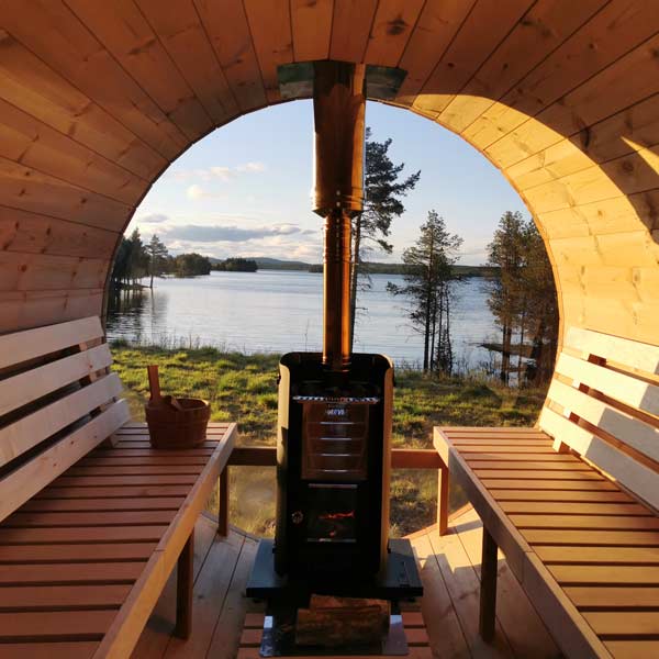 pic 5 christmas barrel sauna 4m with panoramic window and dressing room