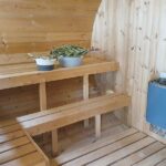 photo 1 oval outdoor sauna