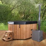 photo 4 for 9 persons wood-fired hot tub octa from fiberglass