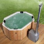 photo 5 for 9 persons wood-fired hot tub octa from fiberglass
