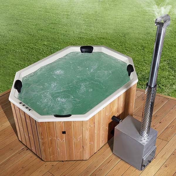 pic 5 for 9 persons wood-fired hot tub octa from fiberglass
