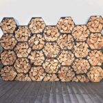 photo 4 honeycomb log rack