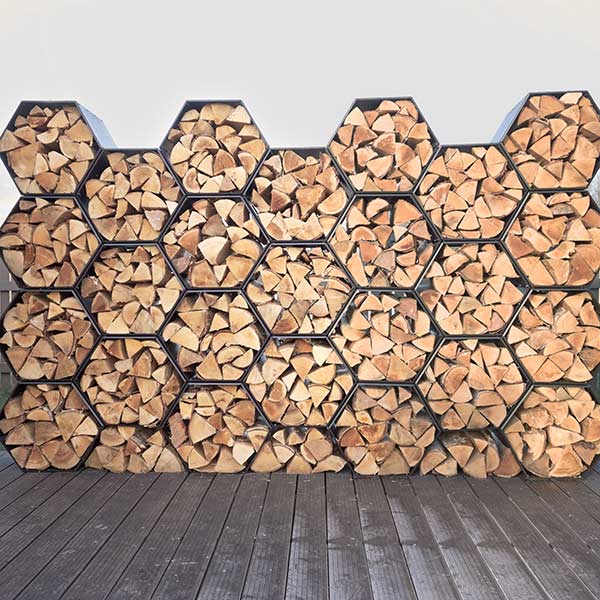 pic 4 honeycomb log rack