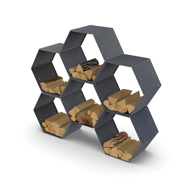 Honeycomb Log Rack - Outdoorium