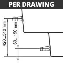 Installation per drawing >>