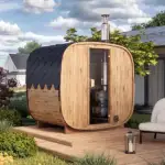 pic 2 1.7m for 3 persons round barrel cube sauna